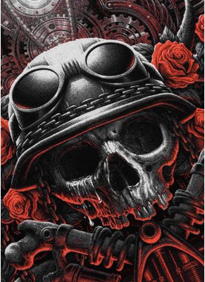 Bluza z kapturem STEEL AND SKULL 12