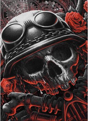 Koszulka STEEL AND SKULL 10
