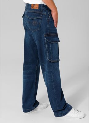 Spodnie Jeansowe bojówki Navy Wash Longspur 2