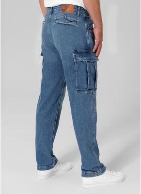 Spodnie Jeansowe bojówki Classic Wash Deerhorn 2