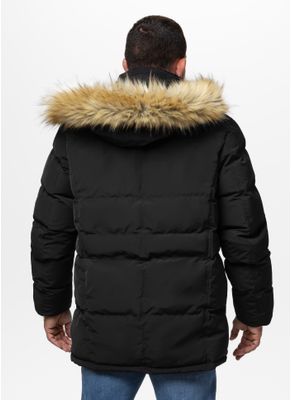 Kurtka zimowa pikowana parka z kapturem FOREST 3