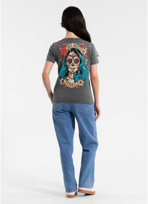 Koszulka damska Denim Washed SANTA MUERTE 25 2