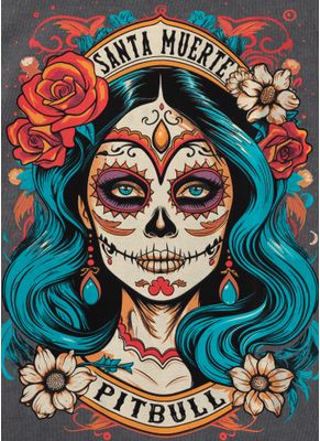 Koszulka damska Denim Washed SANTA MUERTE 25 8