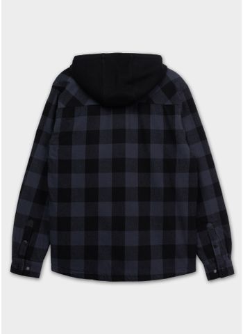 Kurtka flanelowa z kapturem Pioneer