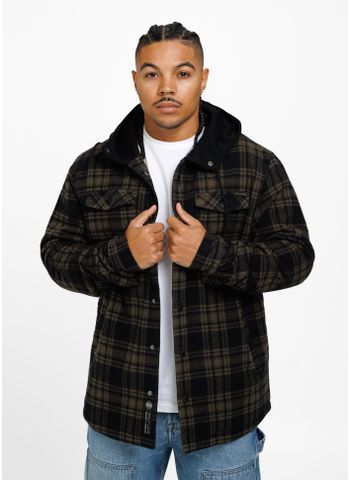 Kurtka flanelowa z kapturem Pioneer