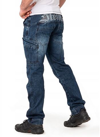 Spodnie bojówki jeans Enevald